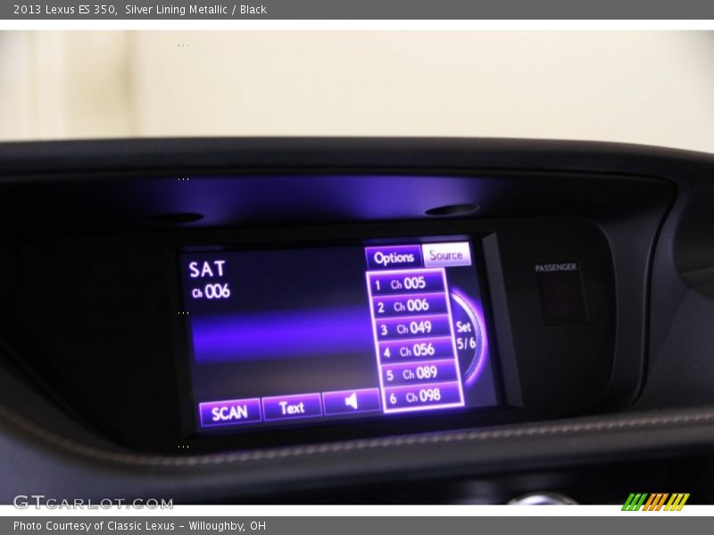 Silver Lining Metallic / Black 2013 Lexus ES 350