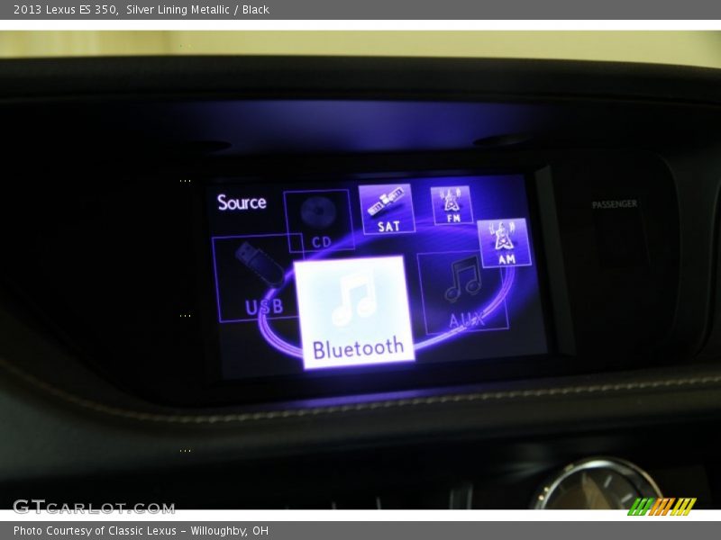 Silver Lining Metallic / Black 2013 Lexus ES 350