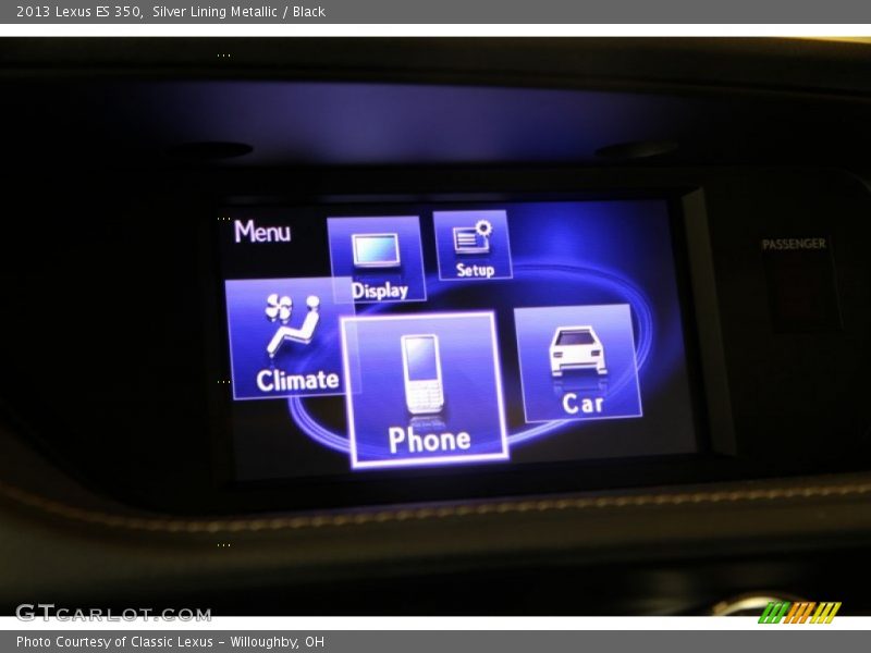 Silver Lining Metallic / Black 2013 Lexus ES 350