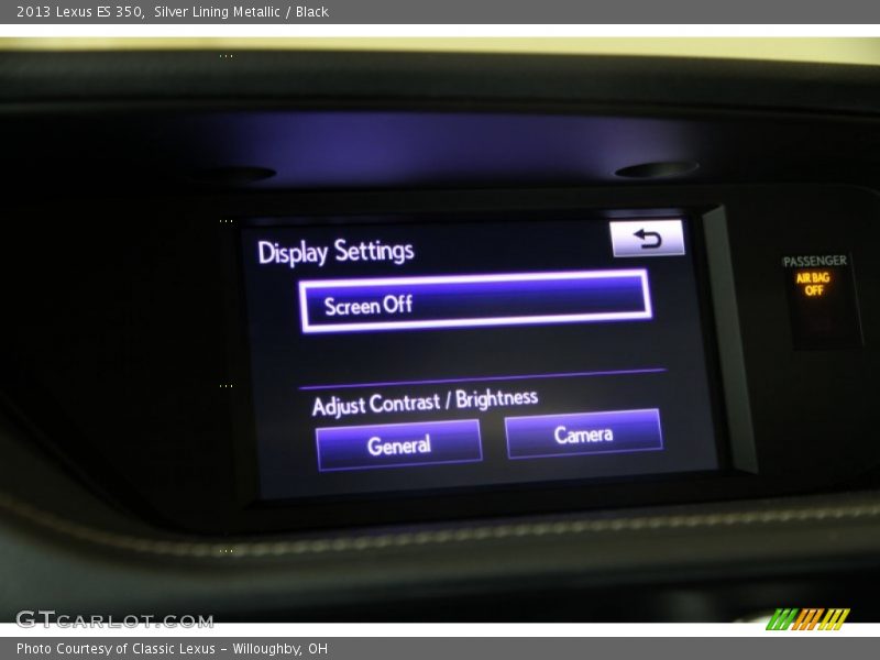Silver Lining Metallic / Black 2013 Lexus ES 350