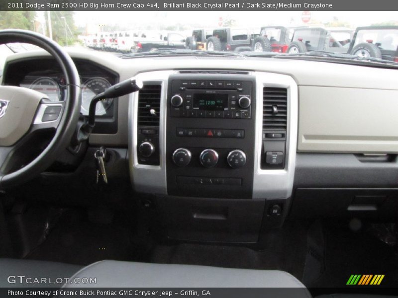 Brilliant Black Crystal Pearl / Dark Slate/Medium Graystone 2011 Dodge Ram 2500 HD Big Horn Crew Cab 4x4