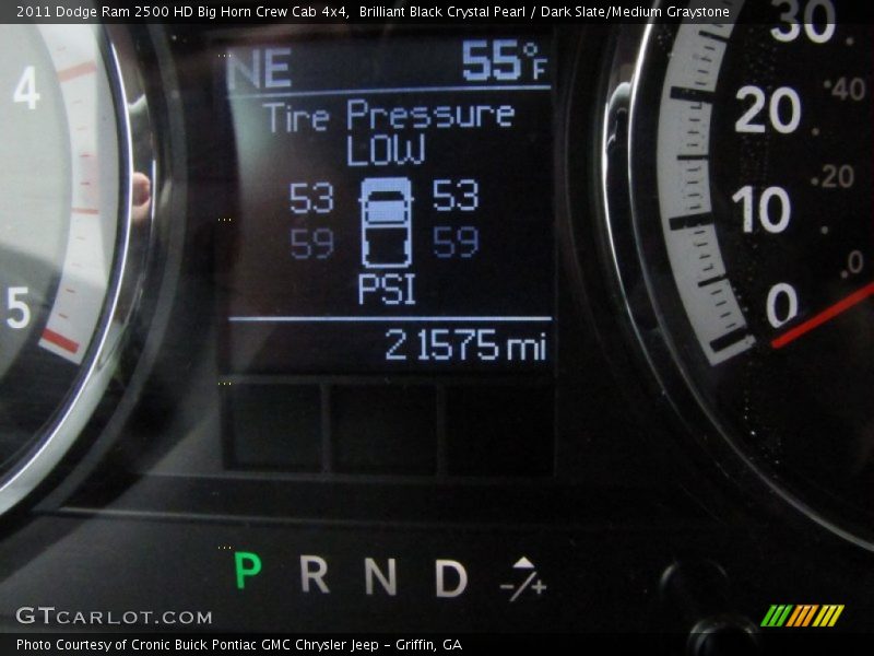 Brilliant Black Crystal Pearl / Dark Slate/Medium Graystone 2011 Dodge Ram 2500 HD Big Horn Crew Cab 4x4