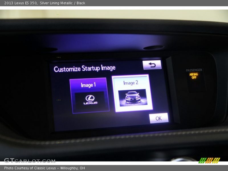 Silver Lining Metallic / Black 2013 Lexus ES 350