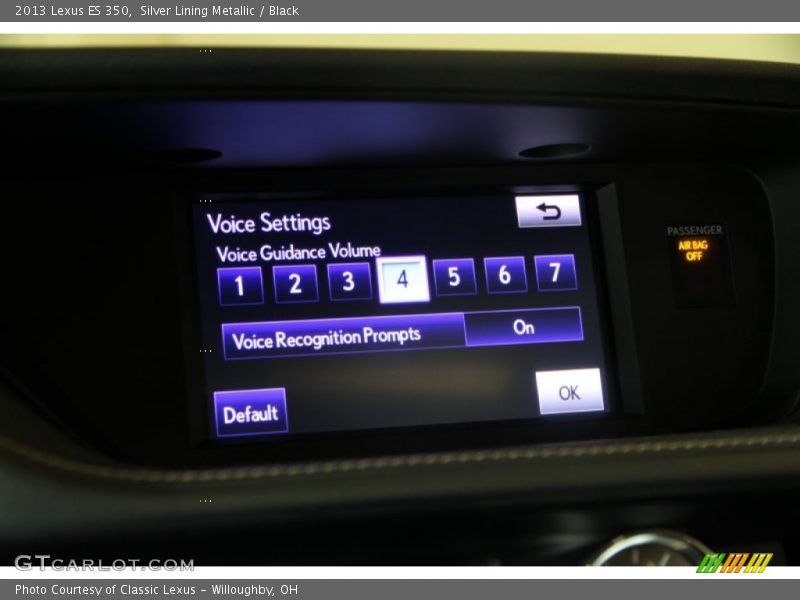 Silver Lining Metallic / Black 2013 Lexus ES 350