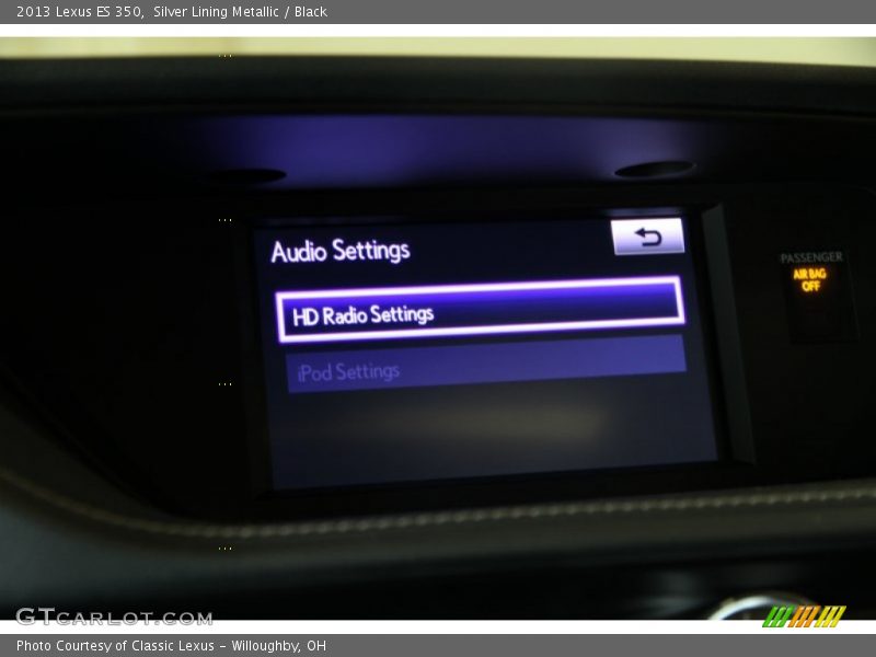 Silver Lining Metallic / Black 2013 Lexus ES 350