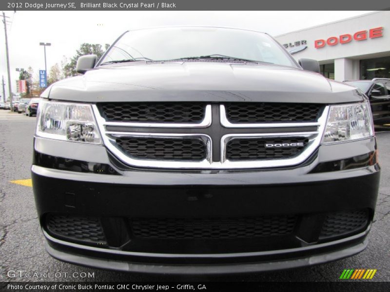 Brilliant Black Crystal Pearl / Black 2012 Dodge Journey SE