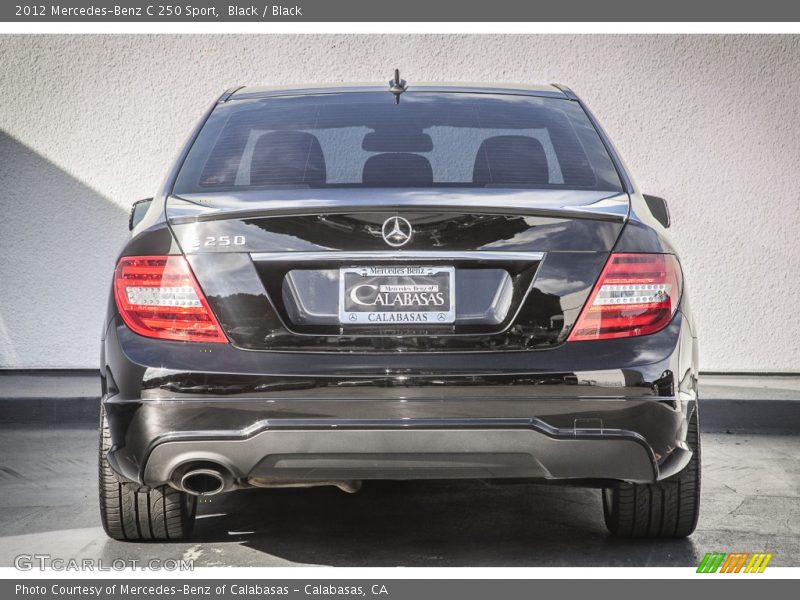 Black / Black 2012 Mercedes-Benz C 250 Sport
