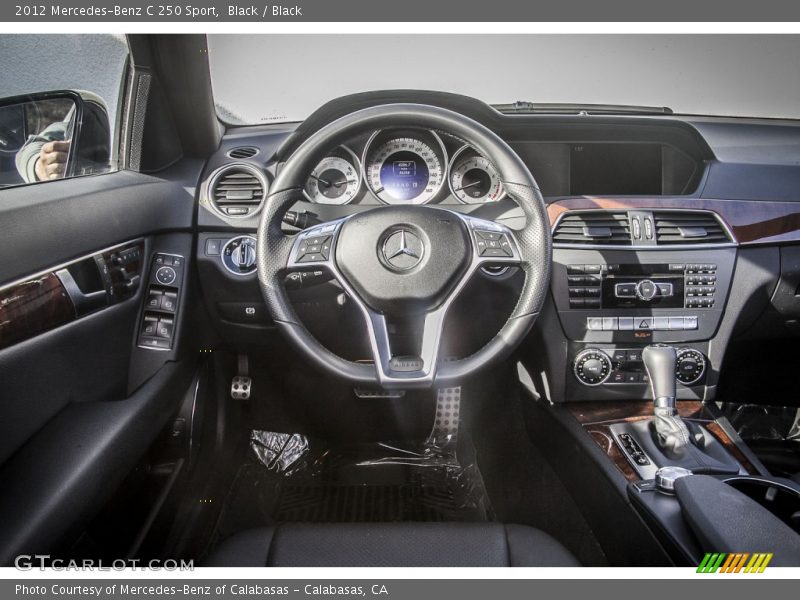 Black / Black 2012 Mercedes-Benz C 250 Sport
