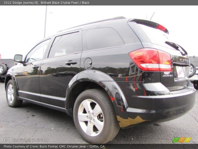Brilliant Black Crystal Pearl / Black 2012 Dodge Journey SE