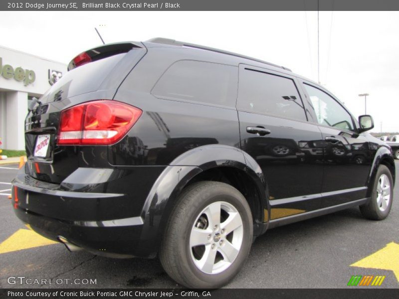 Brilliant Black Crystal Pearl / Black 2012 Dodge Journey SE