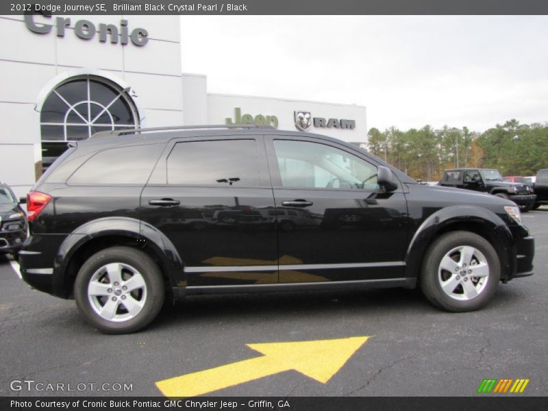Brilliant Black Crystal Pearl / Black 2012 Dodge Journey SE