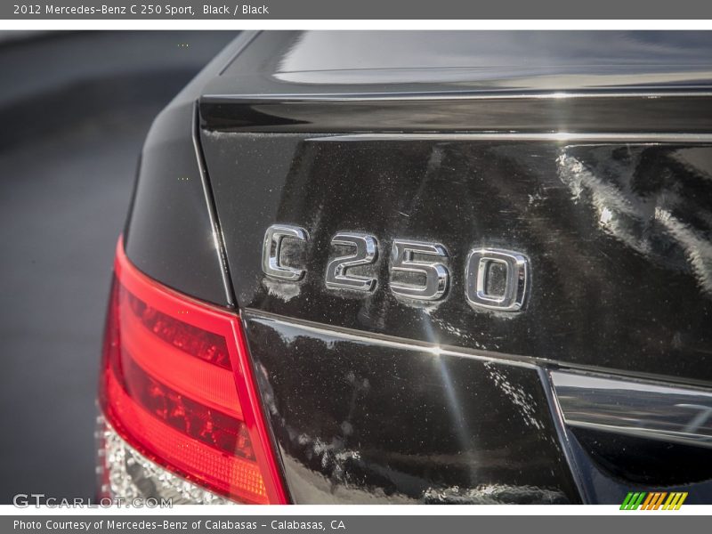 Black / Black 2012 Mercedes-Benz C 250 Sport