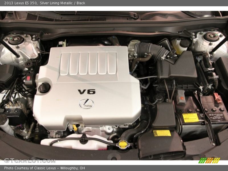 Silver Lining Metallic / Black 2013 Lexus ES 350