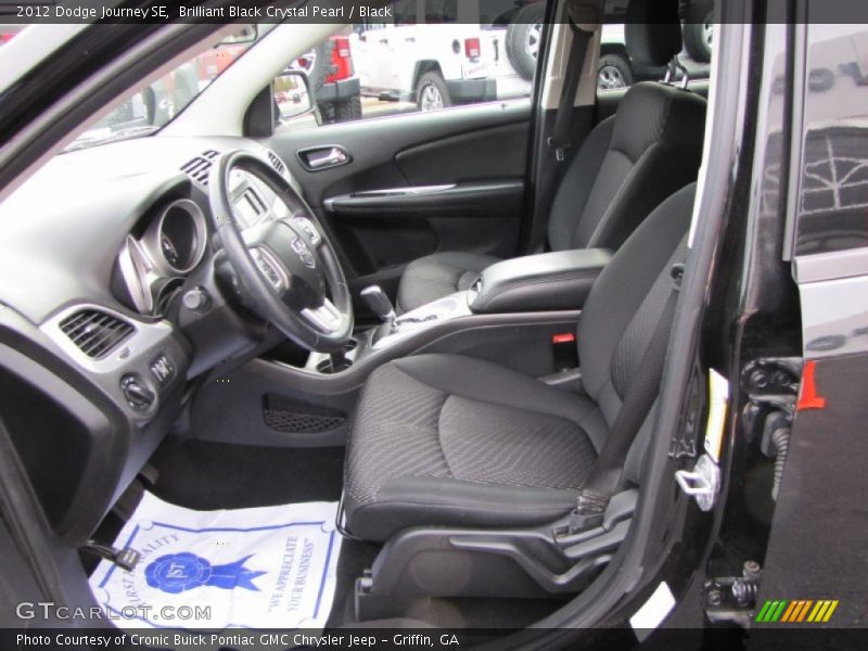 Brilliant Black Crystal Pearl / Black 2012 Dodge Journey SE