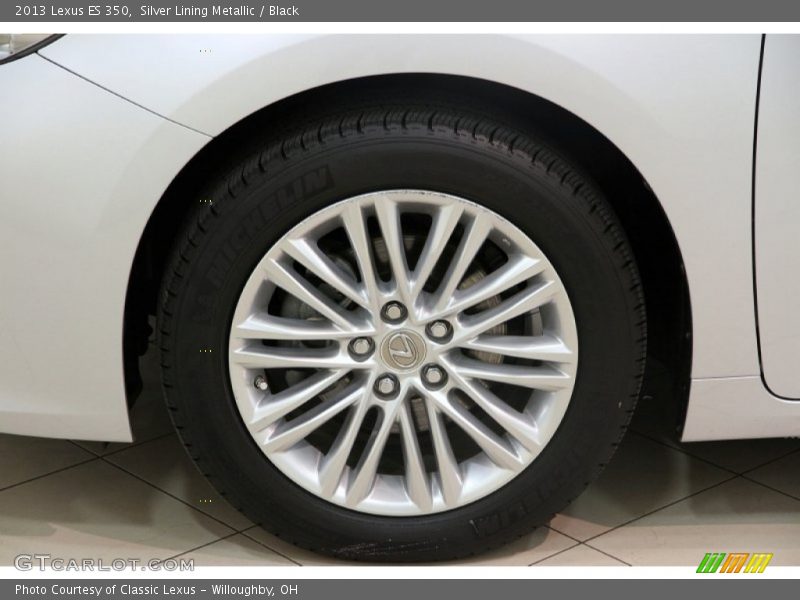 Silver Lining Metallic / Black 2013 Lexus ES 350