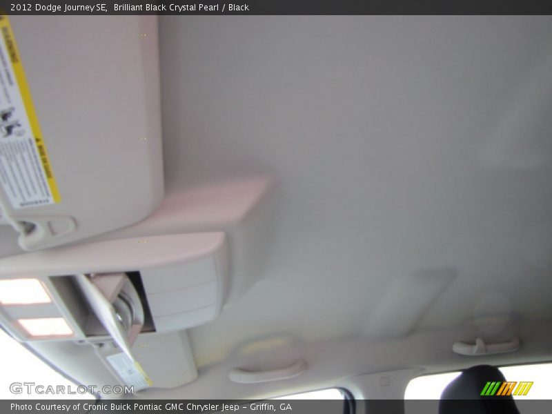 Brilliant Black Crystal Pearl / Black 2012 Dodge Journey SE