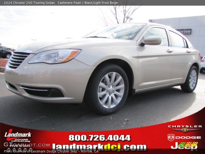 Cashmere Pearl / Black/Light Frost Beige 2014 Chrysler 200 Touring Sedan