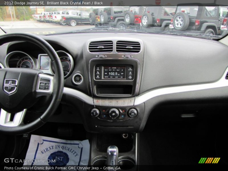 Brilliant Black Crystal Pearl / Black 2012 Dodge Journey SE