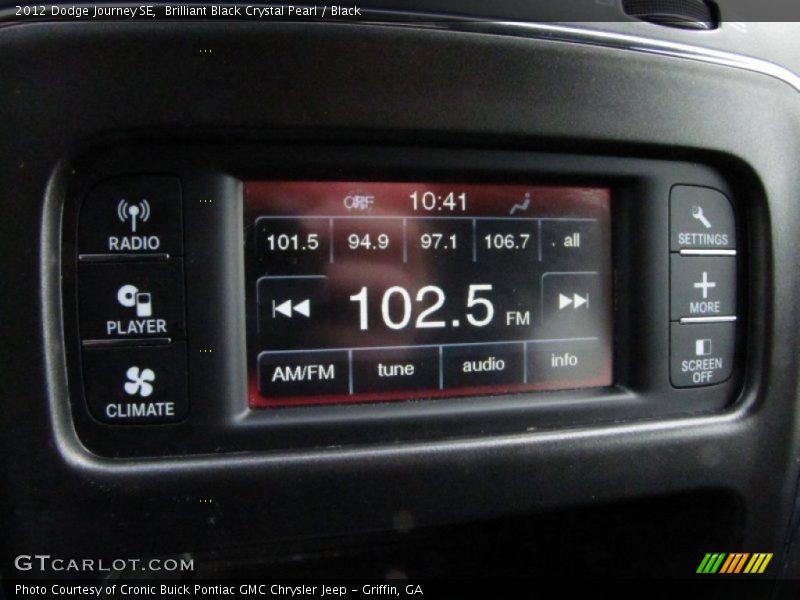 Brilliant Black Crystal Pearl / Black 2012 Dodge Journey SE