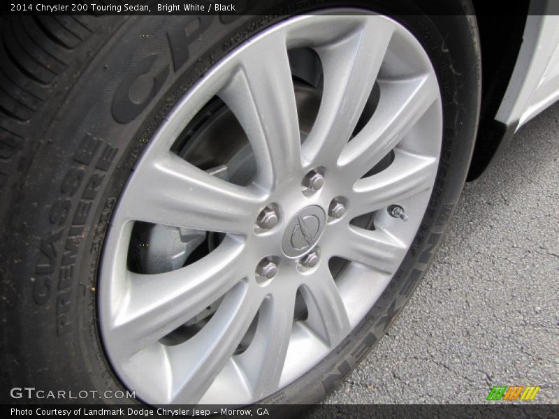 Bright White / Black 2014 Chrysler 200 Touring Sedan