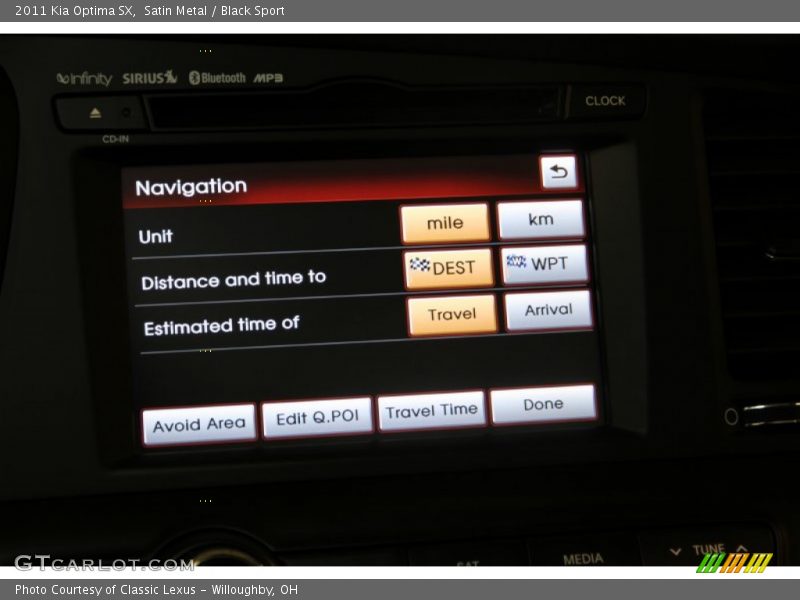 Satin Metal / Black Sport 2011 Kia Optima SX