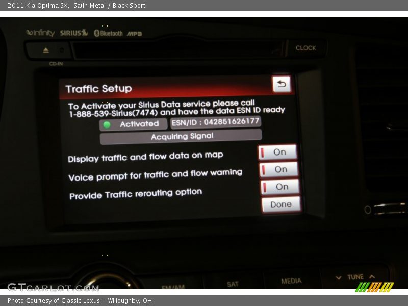 Satin Metal / Black Sport 2011 Kia Optima SX