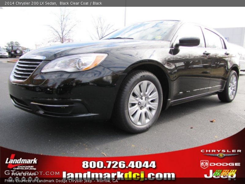 Black Clear Coat / Black 2014 Chrysler 200 LX Sedan