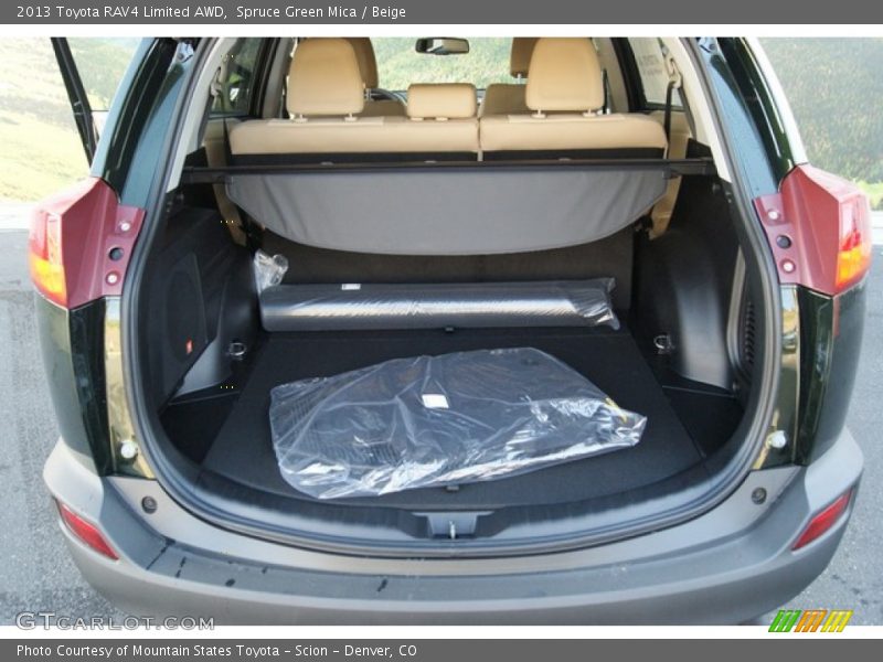 Spruce Green Mica / Beige 2013 Toyota RAV4 Limited AWD