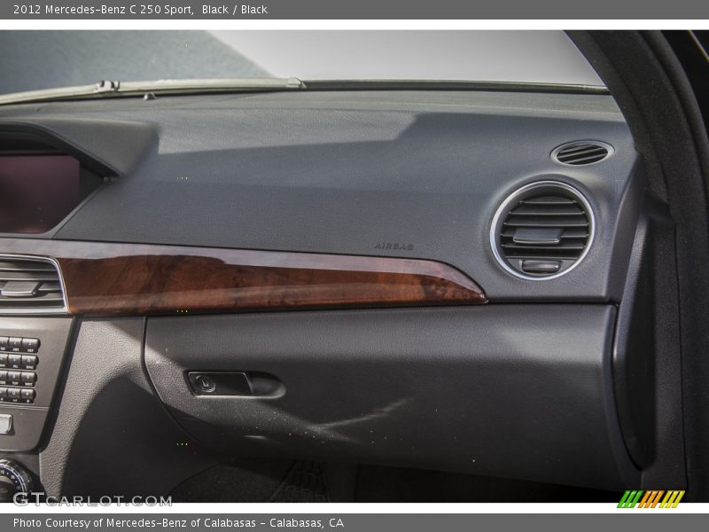 Black / Black 2012 Mercedes-Benz C 250 Sport