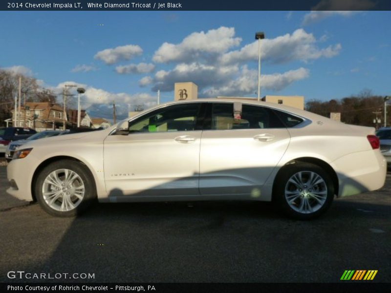 White Diamond Tricoat / Jet Black 2014 Chevrolet Impala LT