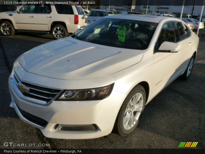 White Diamond Tricoat / Jet Black 2014 Chevrolet Impala LT