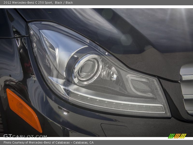 Black / Black 2012 Mercedes-Benz C 250 Sport