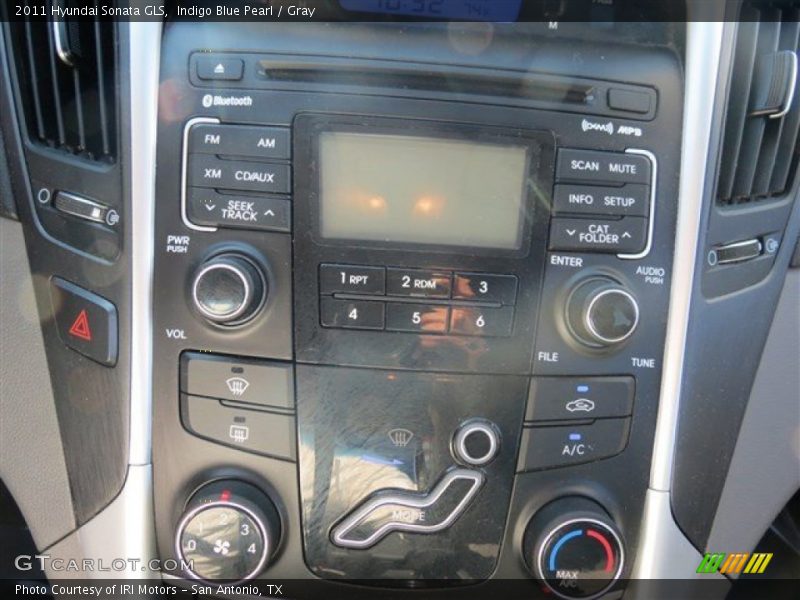 Indigo Blue Pearl / Gray 2011 Hyundai Sonata GLS