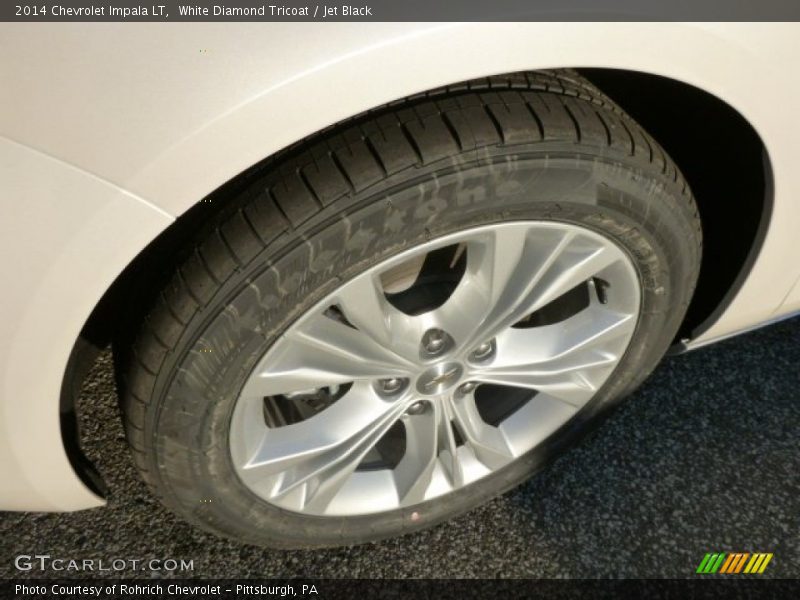 White Diamond Tricoat / Jet Black 2014 Chevrolet Impala LT