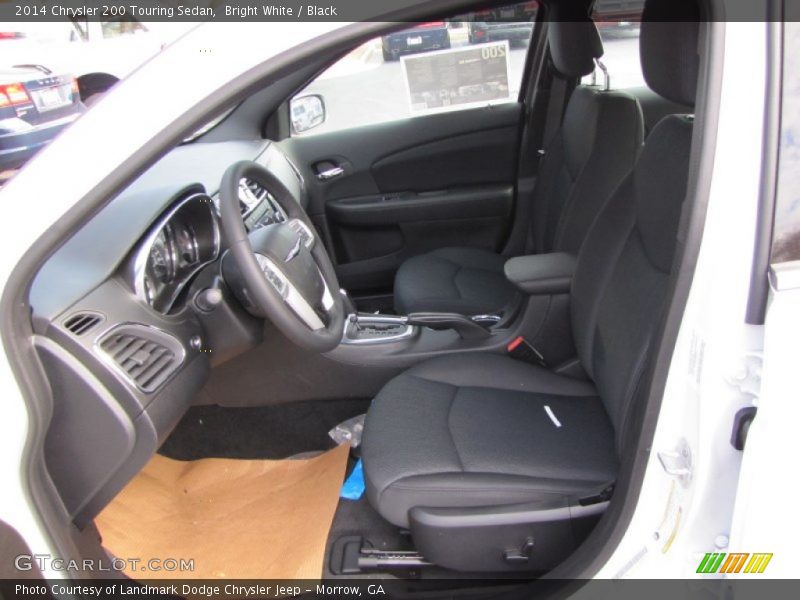 Bright White / Black 2014 Chrysler 200 Touring Sedan
