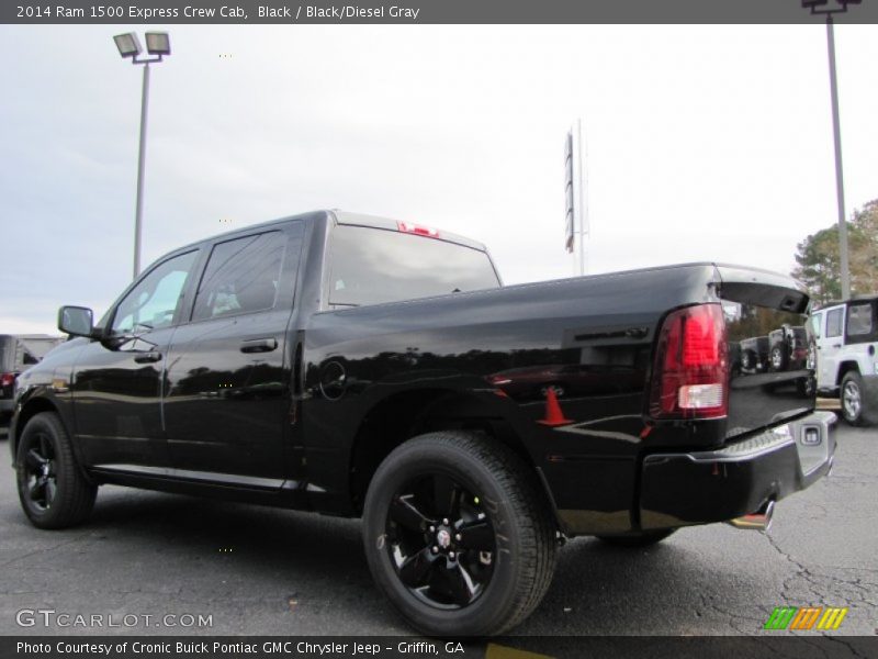Black / Black/Diesel Gray 2014 Ram 1500 Express Crew Cab