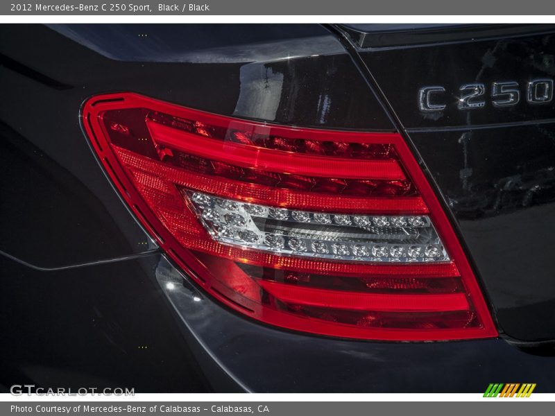 Black / Black 2012 Mercedes-Benz C 250 Sport