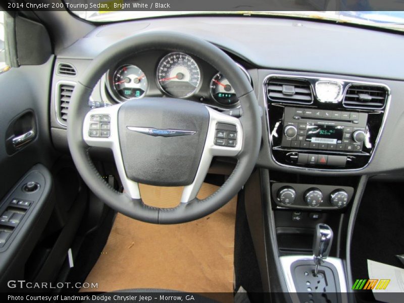 Bright White / Black 2014 Chrysler 200 Touring Sedan