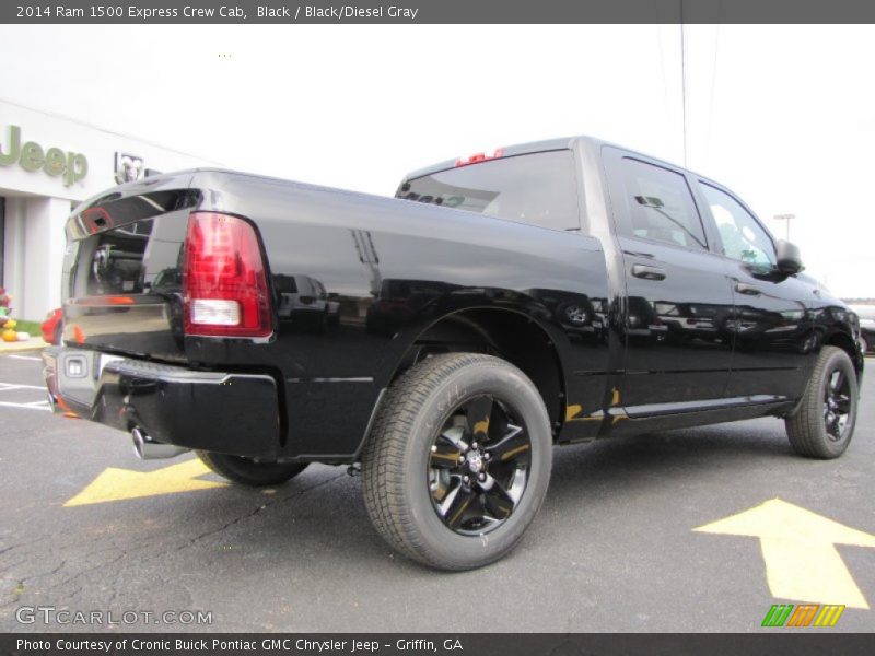 Black / Black/Diesel Gray 2014 Ram 1500 Express Crew Cab