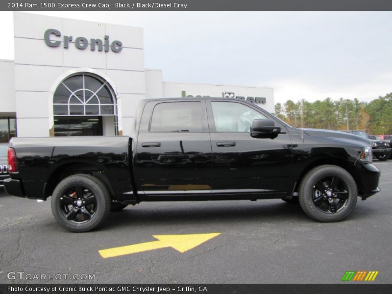 Black / Black/Diesel Gray 2014 Ram 1500 Express Crew Cab