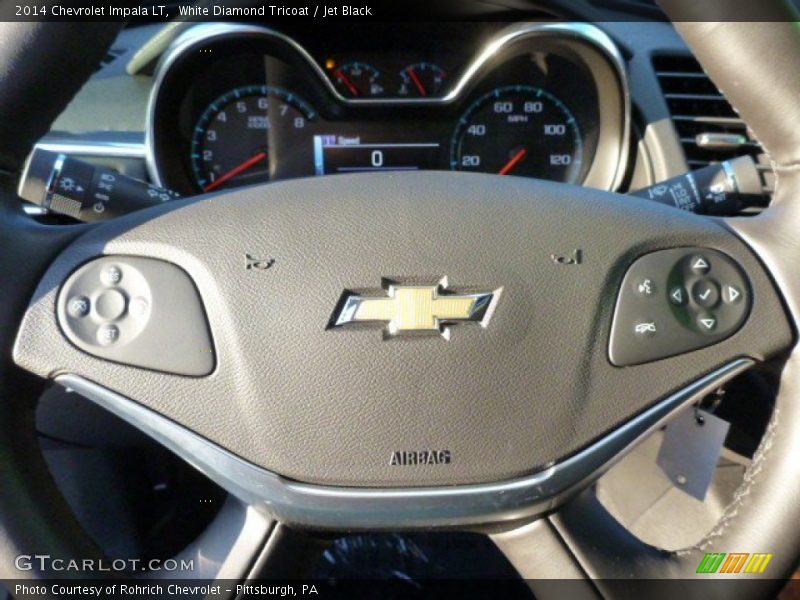 White Diamond Tricoat / Jet Black 2014 Chevrolet Impala LT
