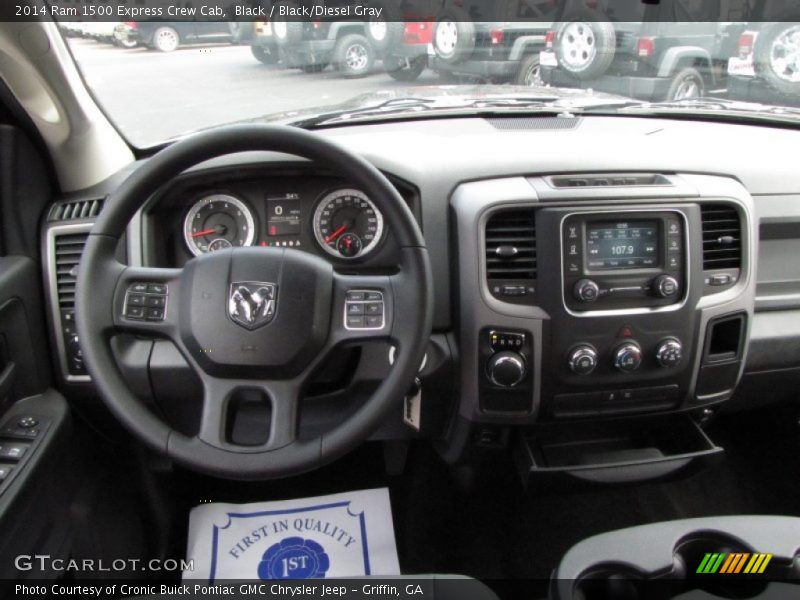 Black / Black/Diesel Gray 2014 Ram 1500 Express Crew Cab
