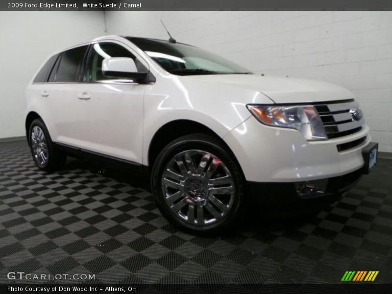 White Suede / Camel 2009 Ford Edge Limited