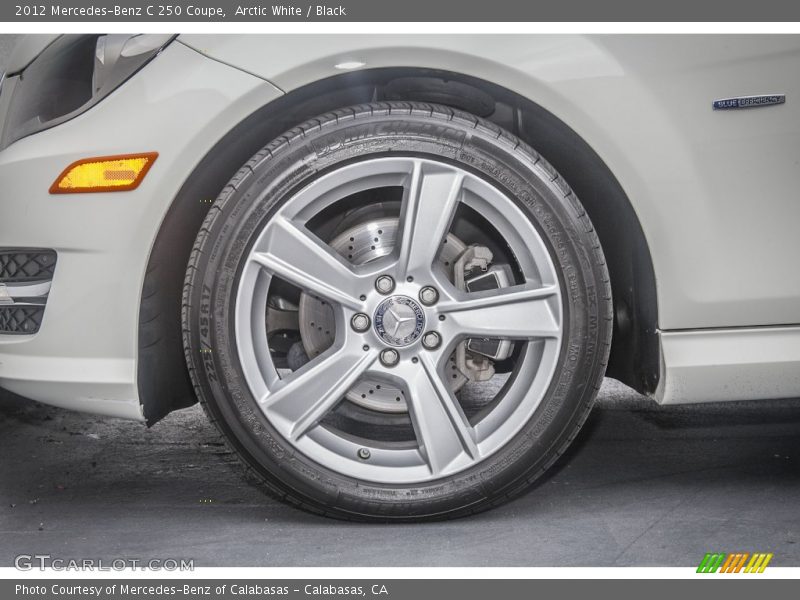 Arctic White / Black 2012 Mercedes-Benz C 250 Coupe