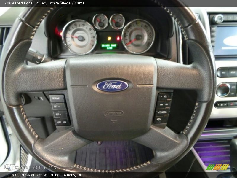 White Suede / Camel 2009 Ford Edge Limited