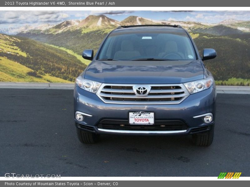 Shoreline Blue Pearl / Ash 2013 Toyota Highlander V6 4WD