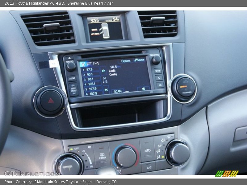 Shoreline Blue Pearl / Ash 2013 Toyota Highlander V6 4WD