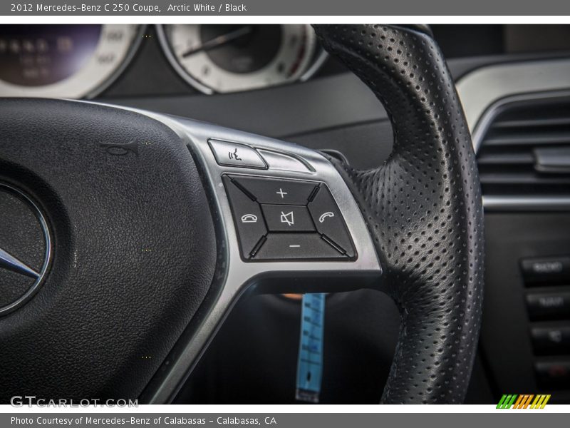 Arctic White / Black 2012 Mercedes-Benz C 250 Coupe