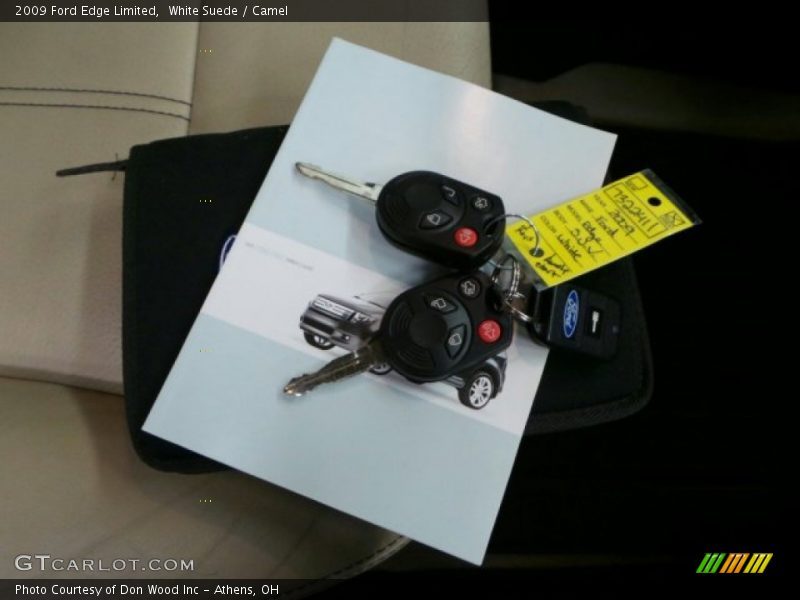 White Suede / Camel 2009 Ford Edge Limited