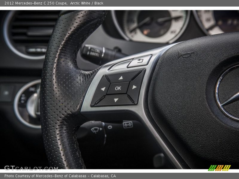 Arctic White / Black 2012 Mercedes-Benz C 250 Coupe